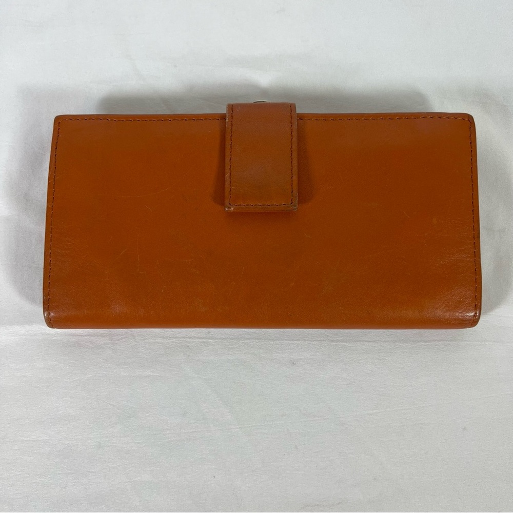 Hobo International Long Bi-Fold Leather Wallet w/ Snap Pouch & ID Display